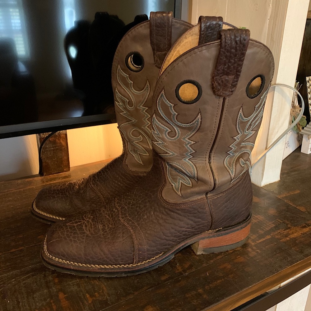 Men’s Double H Square Toe Ice Roper Boots